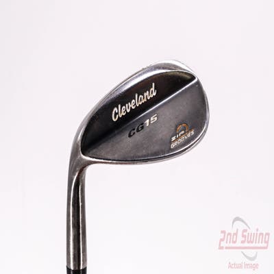 Cleveland CG15 Satin Chrome Wedge Sand SW 56° 14 Deg Bounce Stock Steel Shaft Steel Wedge Flex Left Handed 36.0in