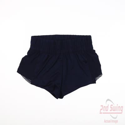 New Womens Lucky In Love Shorts Small S Navy Blue MSRP $71