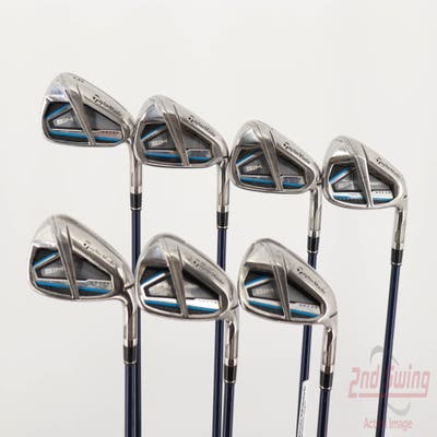 TaylorMade SIM MAX OS Iron Set 5-PW AW Fujikura Ventus Blue 5 Graphite Senior Right Handed 38.5in