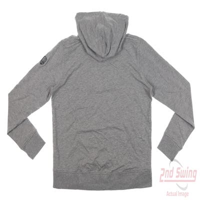 New W/ Logo Womens Peter Millar Sweatshirt Small S Gray MSRP $155