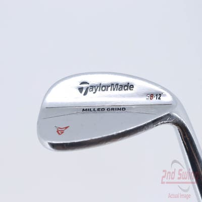 TaylorMade Milled Grind Satin Chrome Wedge Sand SW 56° 12 Deg Bounce SB Stock Steel Shaft Steel Wedge Flex Right Handed 35.5in