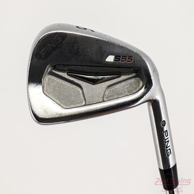 Ping S55 Single Iron 6 Iron Ping CFS Steel Stiff Right Handed Black Dot 37.0in