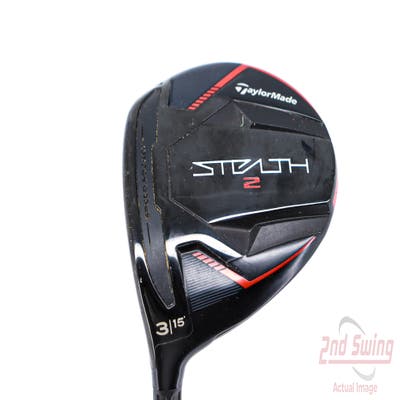 TaylorMade Stealth 2 Fairway Wood 3 Wood 3W 15° Fujikura Ventus Red TR 5 Graphite Regular Left Handed 43.25in