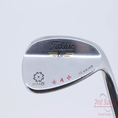 Titleist Vokey SM5 Tour Chrome Wedge Sand SW 54° 10 Deg Bounce M Grind Stock Steel Shaft Steel Wedge Flex Right Handed 35.5in