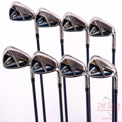 TaylorMade SIM MAX Iron Set 4-PW AW Fujikura Ventus Blue 7 Graphite Stiff Right Handed 39.5in