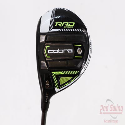 Cobra RAD Speed Draw Fairway Wood 3 Wood 3W 14.5° PX EvenFlow Riptide CB 50 Graphite Regular Left Handed 43.0in