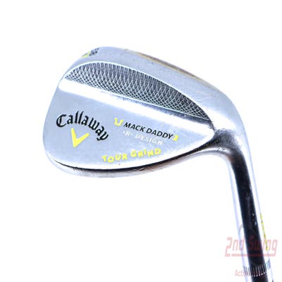 Callaway Mack Daddy 2 Tour Grind Chrome Wedge Lob LW 58° 9 Deg Bounce T Grind True Temper Dynamic Gold Steel Wedge Flex Right Handed 35.25in