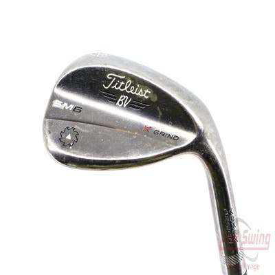 Titleist Vokey SM6 Steel Grey Wedge Lob LW 58° 12 Deg Bounce K Grind Nippon NS Pro Modus 3 Tour 130 Steel Stiff Right Handed 35.5in