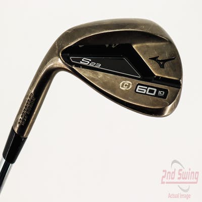 Mizuno S23 Copper Cobalt Wedge Lob LW 60° 10 Deg Bounce C Grind FST KBS Hi-Rev 2.0 Steel Wedge Flex Left Handed 35.5in