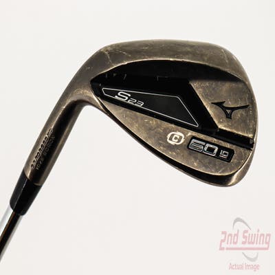 Mizuno S23 Copper Cobalt Wedge Lob LW 60° 10 Deg Bounce C Grind FST KBS Hi-Rev 2.0 Steel Wedge Flex Left Handed 35.5in