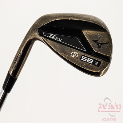 Mizuno S23 Copper Cobalt Wedge Lob LW 58° 12 Deg Bounce D Grind FST KBS Hi-Rev 2.0 Steel Wedge Flex Left Handed 35.5in