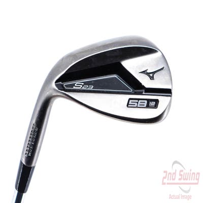 Mint Mizuno S23 Copper Cobalt Wedge Lob LW 58° 12 Deg Bounce D Grind FST KBS Hi-Rev 2.0 Steel Wedge Flex Left Handed 35.5in