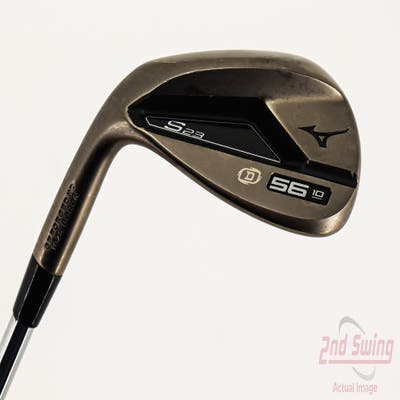 Mint Mizuno S23 Copper Cobalt Wedge Sand SW 56° 10 Deg Bounce D Grind FST KBS Hi-Rev 2.0 Steel Wedge Flex Left Handed 35.5in