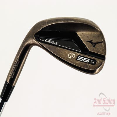 Mizuno S23 Copper Cobalt Wedge Sand SW 56° 10 Deg Bounce D Grind FST KBS Hi-Rev 2.0 Steel Wedge Flex Left Handed 35.5in