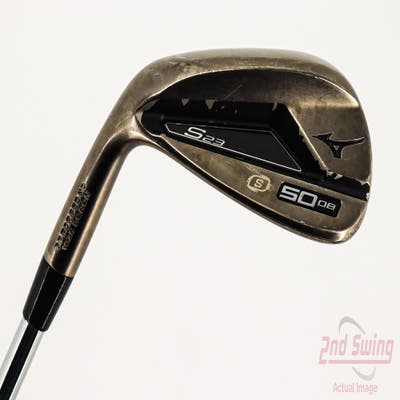 Mizuno S23 Copper Cobalt Wedge Gap GW 50° 8 Deg Bounce S Grind FST KBS Hi-Rev 2.0 Steel Wedge Flex Left Handed 35.5in