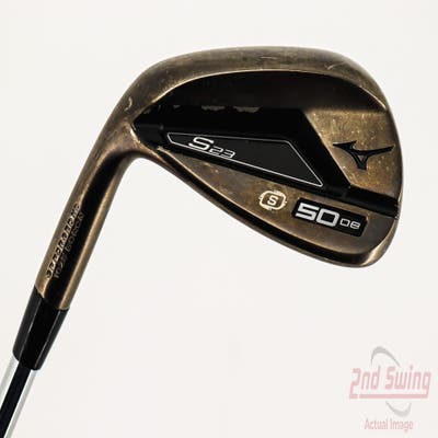 Mizuno S23 Copper Cobalt Wedge Gap GW 50° 8 Deg Bounce S Grind FST KBS Hi-Rev 2.0 Steel Wedge Flex Left Handed 35.5in