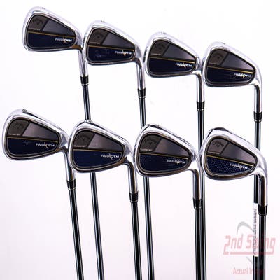 Callaway Paradym Iron Set 4-PW AW UST Recoil Dart HB 65 IP Blue Graphite Regular Right Handed 38.5in