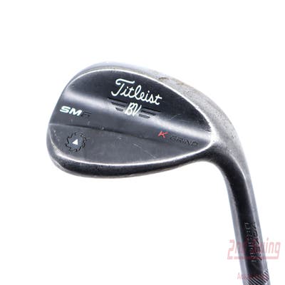 Titleist Vokey SM6 Jet Black Wedge Lob LW 60° 12 Deg Bounce K Grind SM6 BV Steel Wedge Flex Right Handed 35.0in