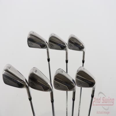 Mint Callaway Paradym Ai Smoke Iron Set 4-PW True Temper Elevate 95 Steel Stiff Right Handed 38.5in