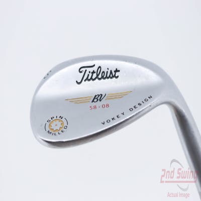 Titleist Vokey Spin Milled Wedge Lob LW 58° 8 Deg Bounce Nippon 1050T Steel Regular Right Handed 36.0in