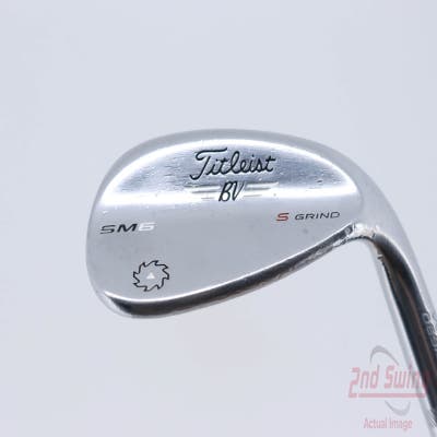 Titleist Vokey SM6 Tour Chrome Wedge Sand SW 54° 10 Deg Bounce S Grind SM6 BV Steel Wedge Flex Right Handed 35.25in