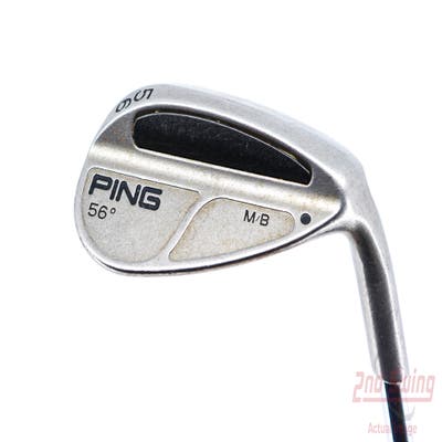 Ping MB Wedge Sand SW 56° Stock Steel Shaft Steel Wedge Flex Right Handed Black Dot 35.5in