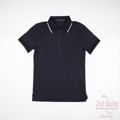 New W/ Logo Womens G-Fore Polo X-Small XS Navy Blue MSRP $135