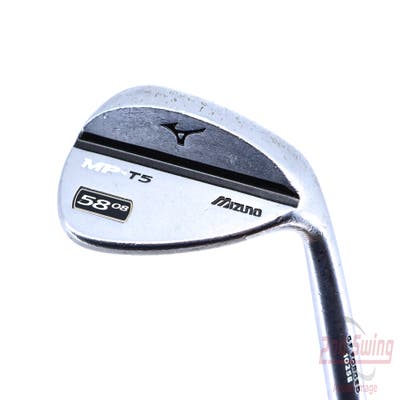 Mizuno MP T5 White Satin Wedge Lob LW 58° 8 Deg Bounce True Temper Dynamic Gold Steel Wedge Flex Right Handed 35.5in