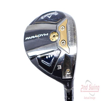 Callaway Paradym Triple Diamond Fairway Wood 3 Wood 3W 15° Mitsubishi Kai'li White 70 Graphite Stiff Right Handed 43.0in