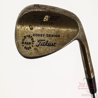 Titleist Vokey Raw Wedge Gap GW 52° 8 Deg Bounce True Temper Dynamic Gold Steel Wedge Flex Right Handed 35.5in