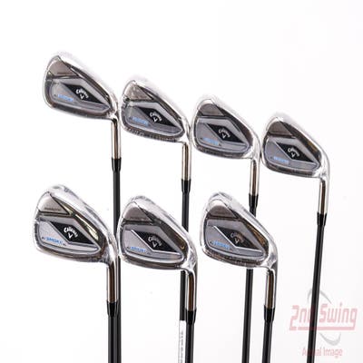 Mint Callaway Paradym Ai Smoke HL Iron Set 6-PW AW GW Project X Cypher 2.0 50 Graphite Senior Right Handed 38.25in