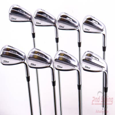 Titleist 2021 T100 Iron Set 4-PW GW True Temper AMT White S300 Steel Stiff Right Handed 38.25in