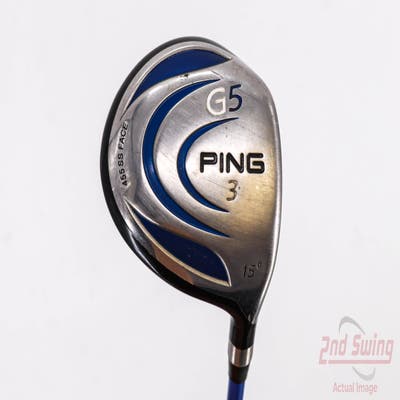 Ping G5 Fairway Wood 3 Wood 3W 15° Grafalloy ProLaunch Blue 75 Graphite Stiff Right Handed 43.0in