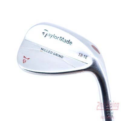 TaylorMade Milled Grind Satin Chrome Wedge Lob LW 60° 10 Deg Bounce SB True Temper Dynamic Gold Steel Wedge Flex Right Handed 35.0in