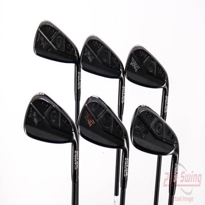 PXG 0311 P GEN6 Double Black Iron Set 6-PW Mitsubishi MMT 80 Graphite Stiff Right Handed 37.5in