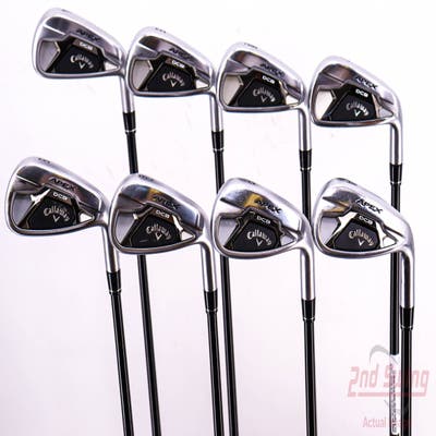 Callaway Apex DCB 21 Iron Set 4-PW AW Mitsubishi Tensei AV Silver 85 Graphite Stiff Right Handed 38.5in