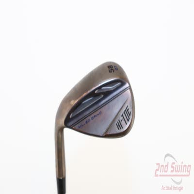 TaylorMade Milled Grind HI-TOE 3 Copper Wedge Lob LW 58° 7 Deg Bounce FST KBS Hi-Rev 2.0 115 Steel Wedge Flex Left Handed 35.0in