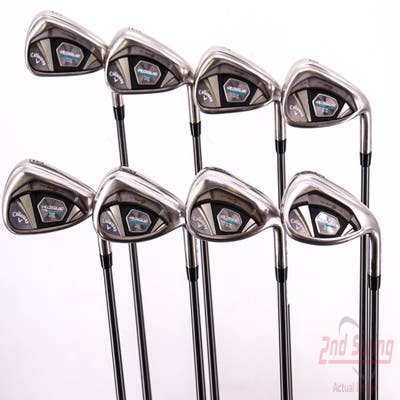 Callaway Rogue X Iron Set 5-PW AW SW Aldila Synergy Blue 60 Graphite Regular Right Handed 38.5in