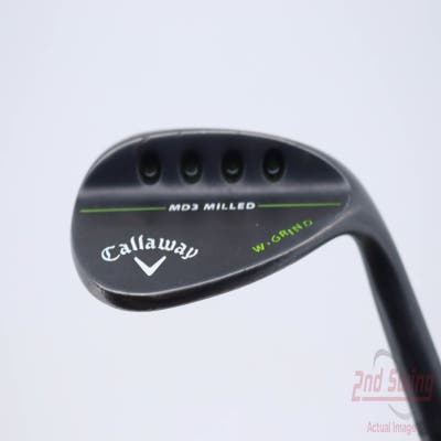 Callaway MD3 Milled Black W-Grind Wedge Sand SW 56° 12 Deg Bounce W Grind True Temper Dynamic Gold Steel Wedge Flex Right Handed 35.5in