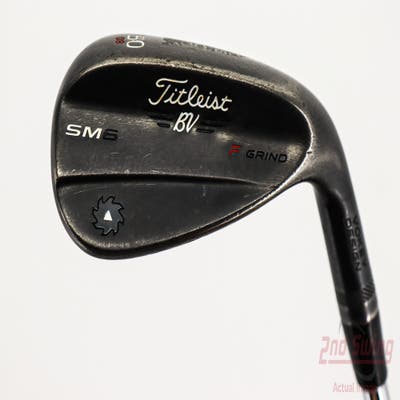 Titleist Vokey SM6 Jet Black Wedge Gap GW 50° 8 Deg Bounce F Grind Stock Steel Shaft Steel Wedge Flex Right Handed 36.0in