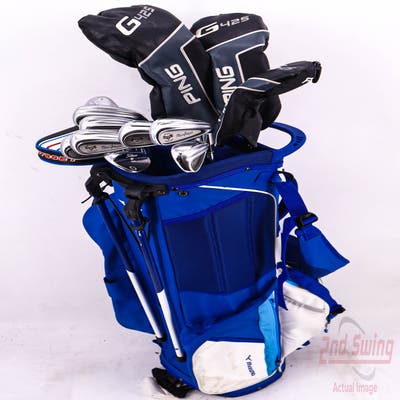 Complete Set of Men's Callaway Ping Adams Mac Gregor Titleist Odyssey Golf Clubs + Mizuno Stand Bag - Right Hand Regular Flex Steel Shaft