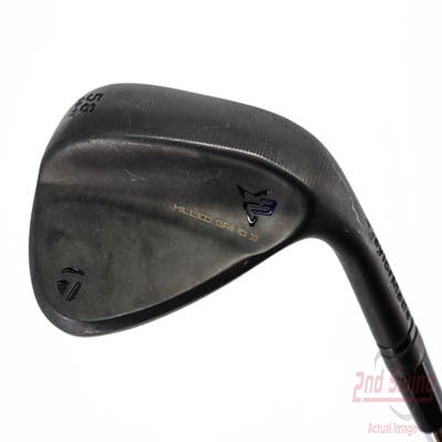 TaylorMade Milled Grind 3 Raw Black Wedge Lob LW 58° 11 Deg Bounce Dynamic Gold Tour Issue S200 Steel Stiff Right Handed 35.0in