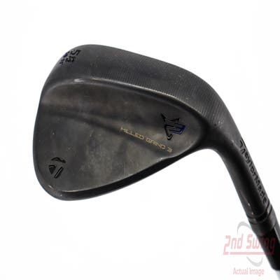 TaylorMade Milled Grind 3 Raw Black Wedge Lob LW 58° 11 Deg Bounce Dynamic Gold Tour Issue S200 Steel Stiff Right Handed 35.0in