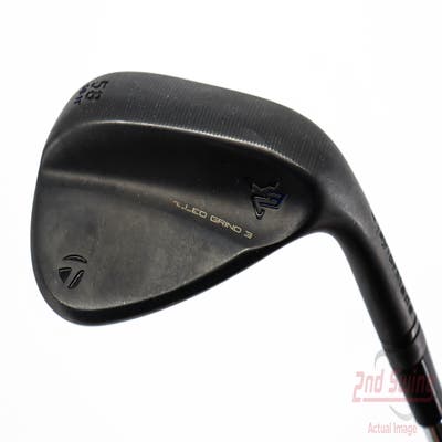 TaylorMade Milled Grind 3 Raw Black Wedge Lob LW 58° 11 Deg Bounce Dynamic Gold Tour Issue S200 Steel Stiff Right Handed 35.0in