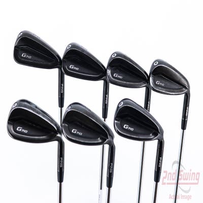 Ping G710 Iron Set 6-PW GW SW AWT 2.0 Lite Steel Regular Right Handed Black Dot 38.25in