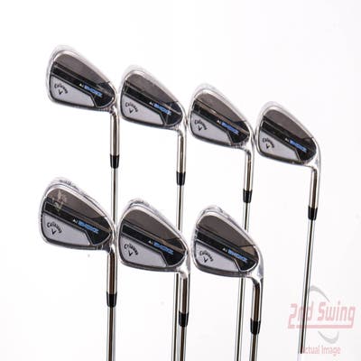 Mint Callaway Paradym Ai Smoke Iron Set 4-PW True Temper Elevate MPH 95 Steel Stiff Right Handed 38.5in