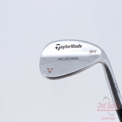 TaylorMade Milled Grind Satin Chrome Wedge Lob LW 60° 10 Deg Bounce True Temper Dynamic Gold Steel Wedge Flex Right Handed 35.25in