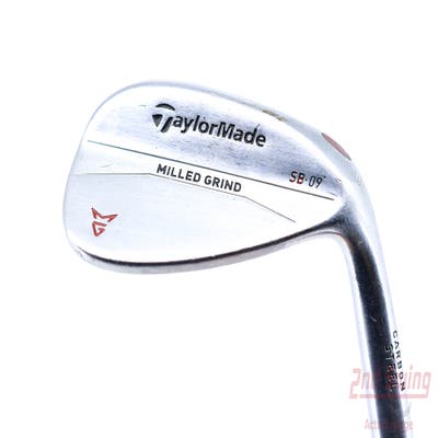 TaylorMade Milled Grind Satin Chrome Wedge Gap GW 52° 9 Deg Bounce True Temper Dynamic Gold Steel Wedge Flex Right Handed 35.75in