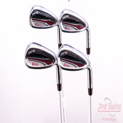 Ping G LE 2 Iron Set 8-PW SW ULT 240 Lite Graphite Ladies Right Handed Red dot 36.5in