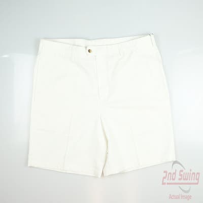 New W/ Logo Mens DONALD ROSS Shorts 40 White MSRP $70